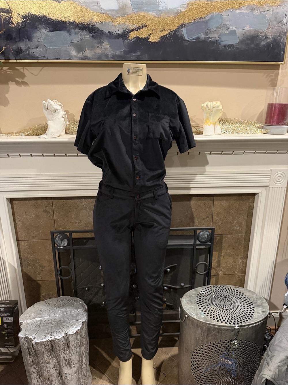 Classic Black Women's Skinny Jumpsuit